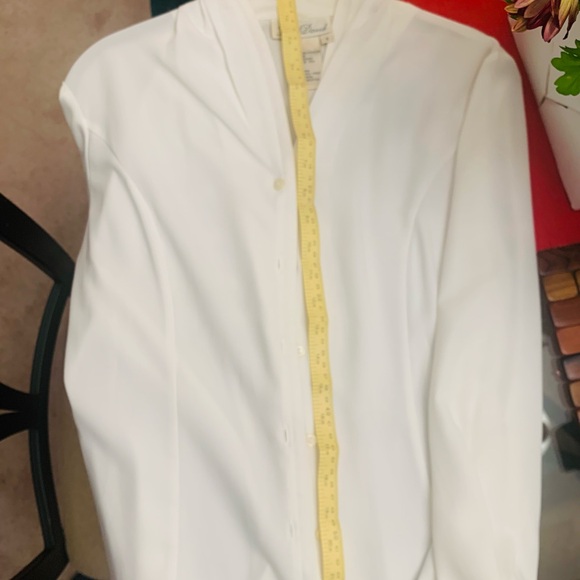 Fred David white blouse Size 6 - Picture 6 of 6